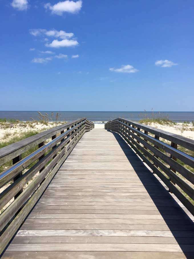 Jekyll Island, Georgia boardwalk