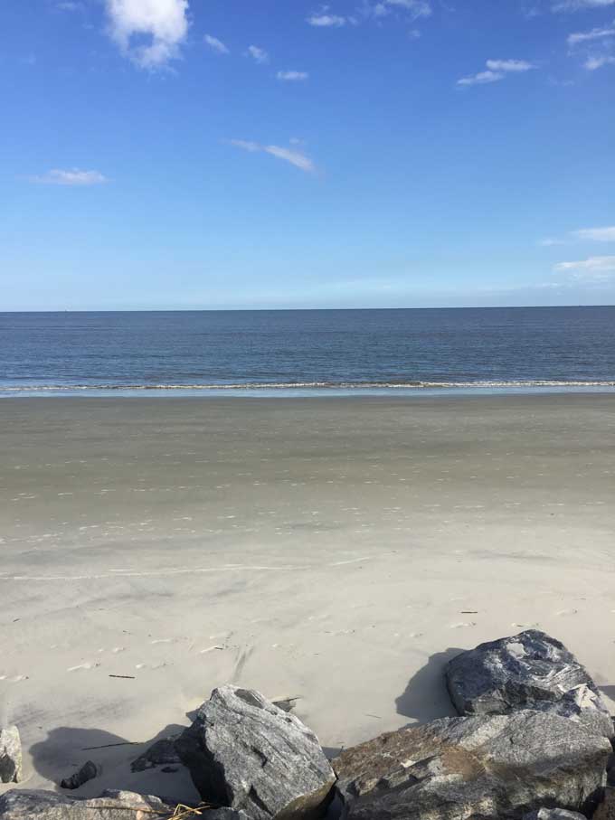 On the beach at St Simons Island Georgia - Coastal Wandering