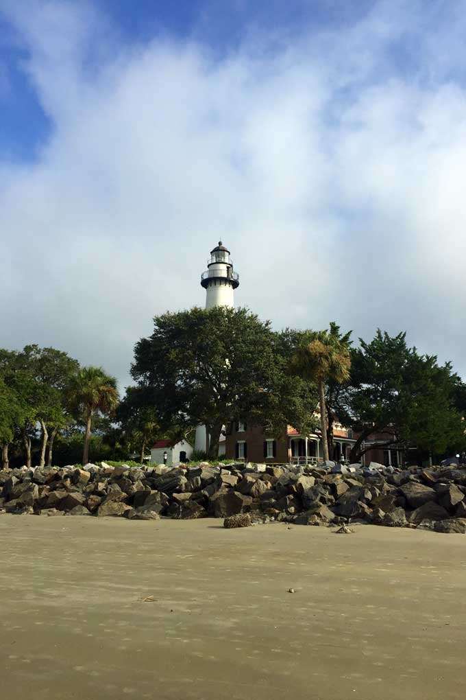 A view of the St Simons Island Lighthouse