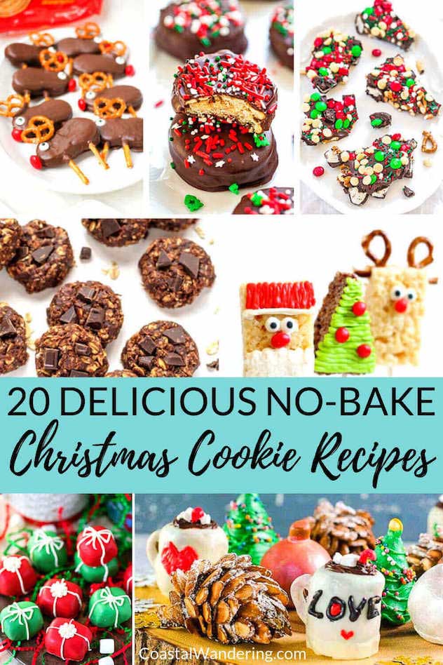 29 Easy No-Bake Christmas Cookies & Treats - Coastal Wandering