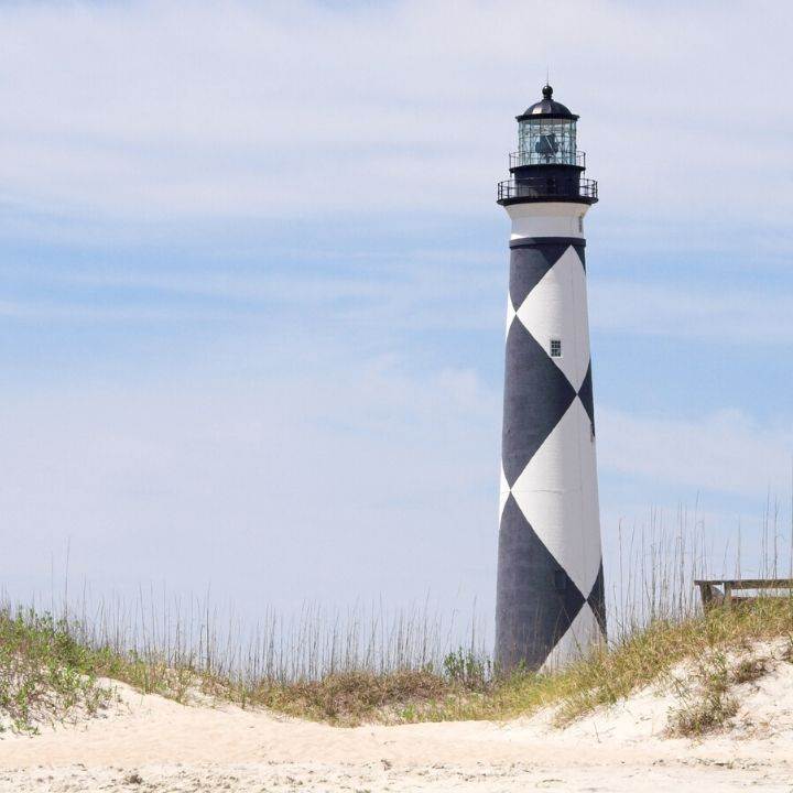 Cape Lookout Lighthouse North Carolina beach