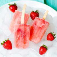 Strawberry Winesicles