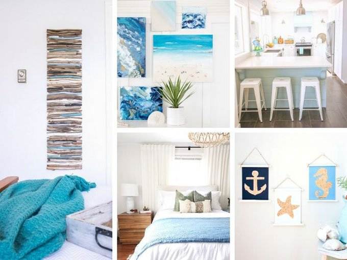 Elegant Coastal Decor Ideas Collage - Coastal Wandering