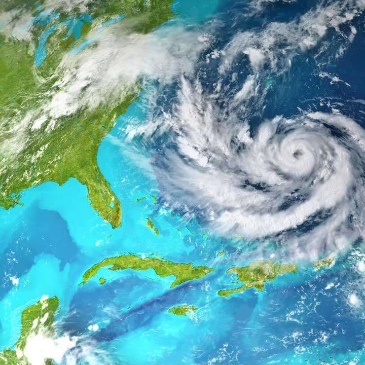 Hurricane map