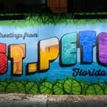 Greetings from St. Pete Florida mural in St. Petersburg