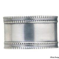 Beaded Pewter Napkin Rings