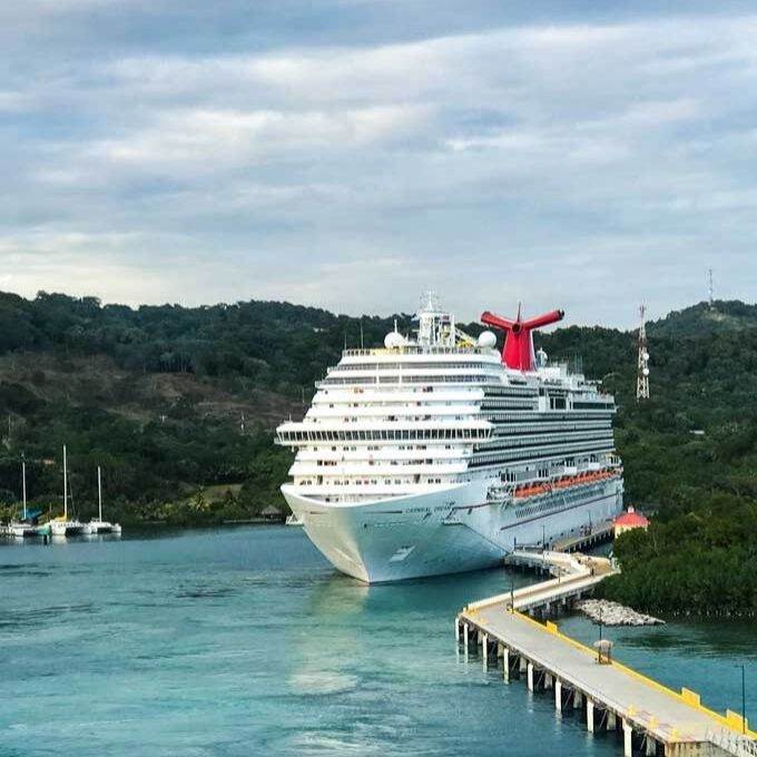 Carnival Dream cruise ship docked - Coastal Wandering