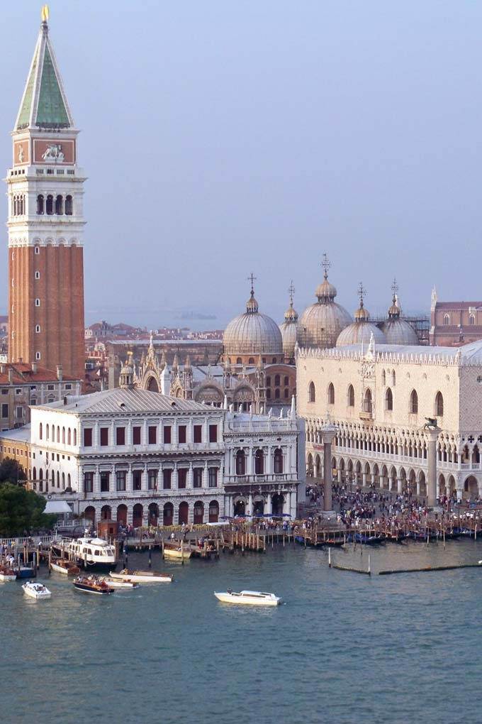European cruise sailing into Venice - Coastal Wandering