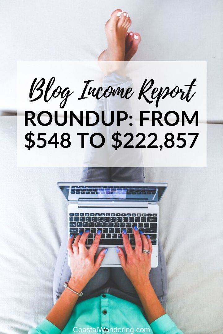 blog income report roundup coastal wandering