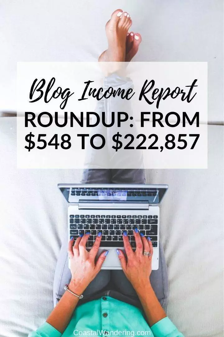 blog income report roundup coastal wandering