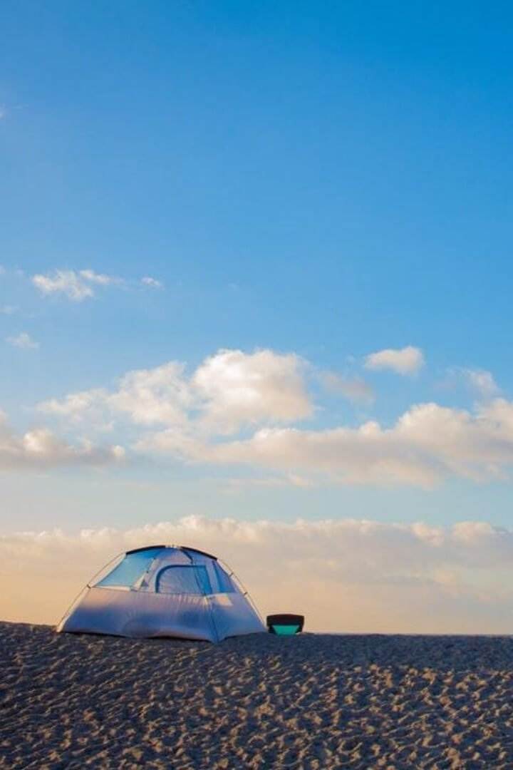 tent on beach