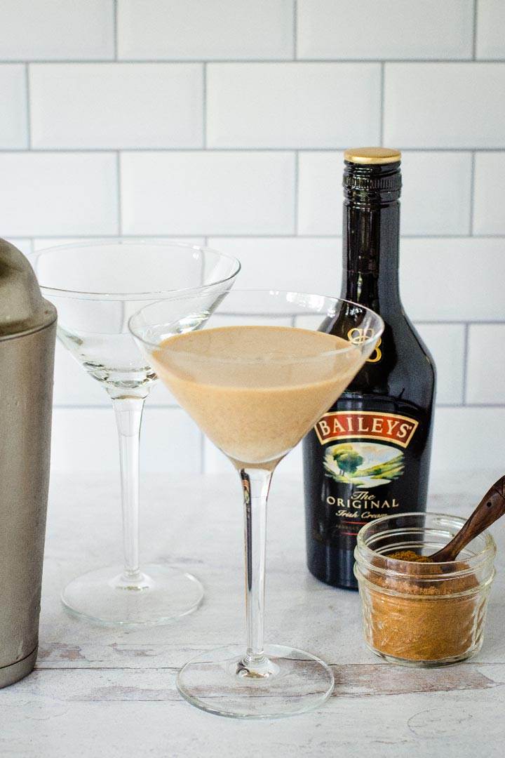 Pumpkin pie martini with Baileys