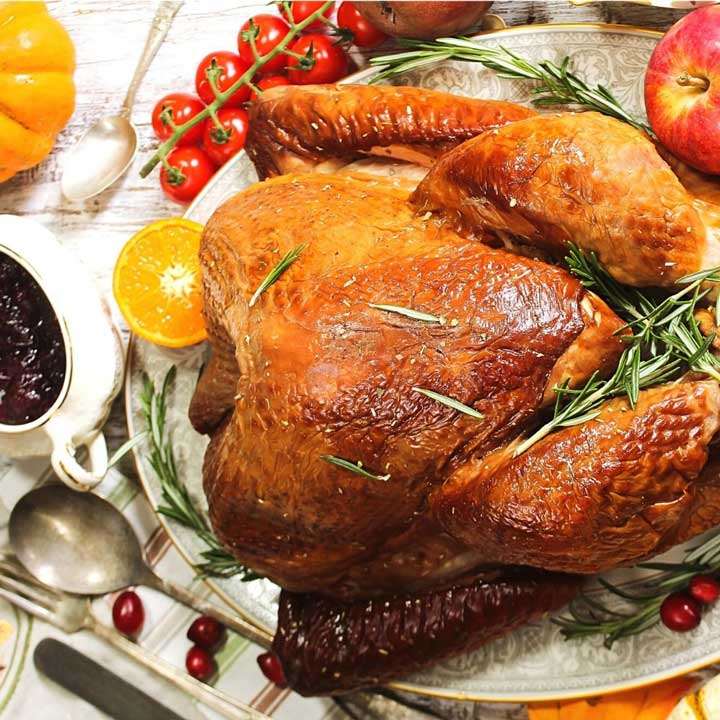 Tukey with cranberry sauce