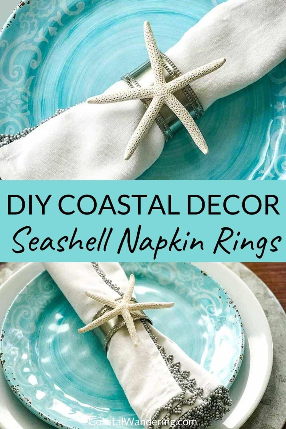 Easy DIY Coastal Napkin Rings Coastal Wandering