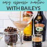 Easy espresso martini with Baileys