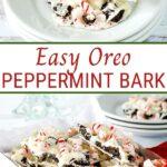 Easy Oreo peppermint bark