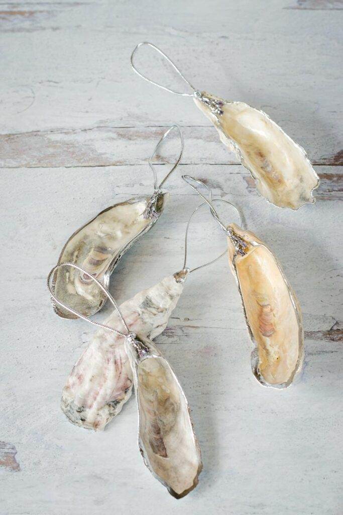 Oyster shell ornaments