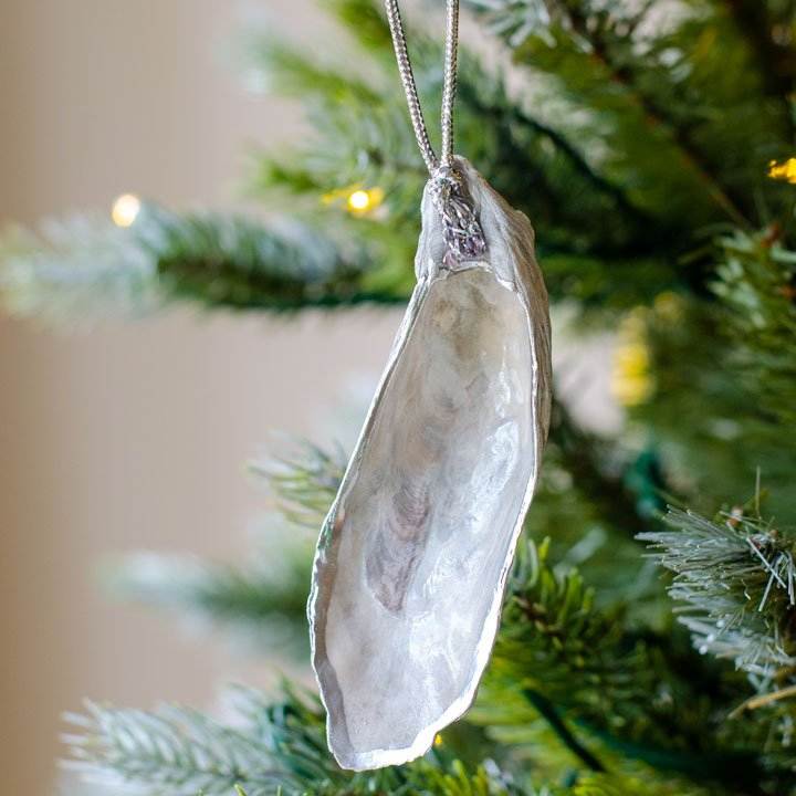 Oyster shell ornament