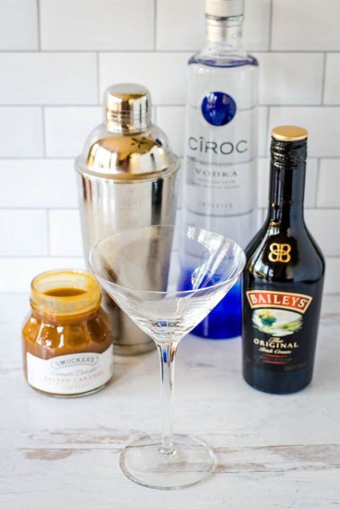 Easy Salted Caramel Martini For Dessert In A Glass Coastal Wandering