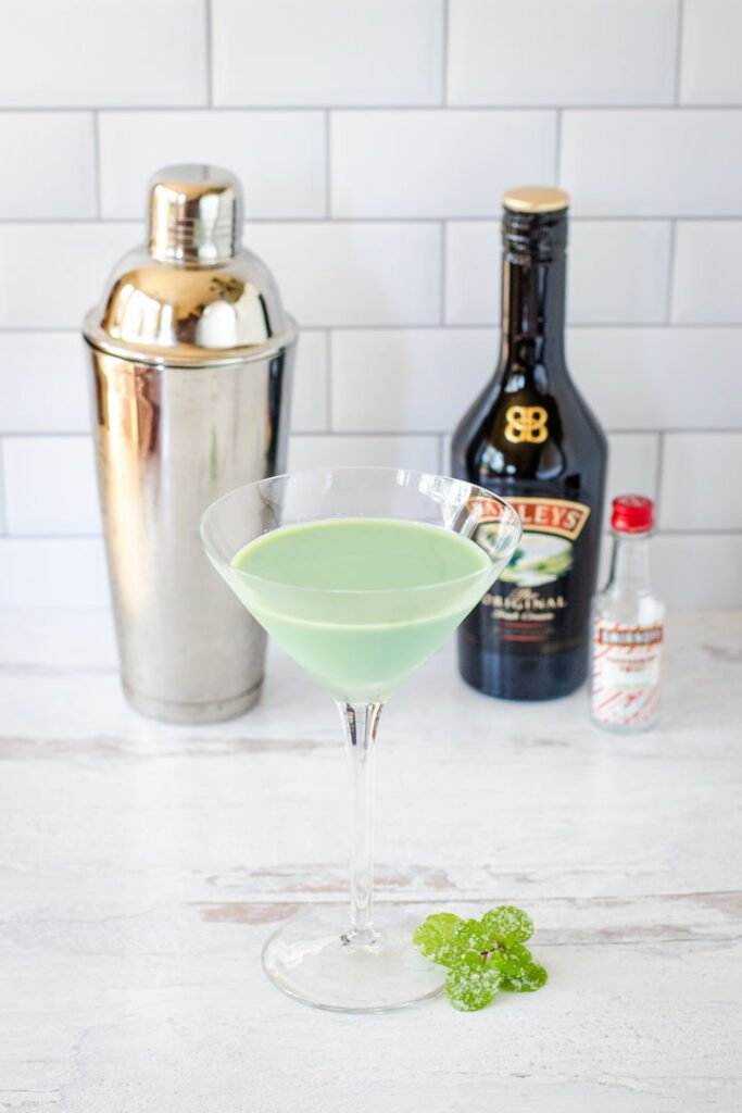 Shamrock Martini with Baileys and Vodka