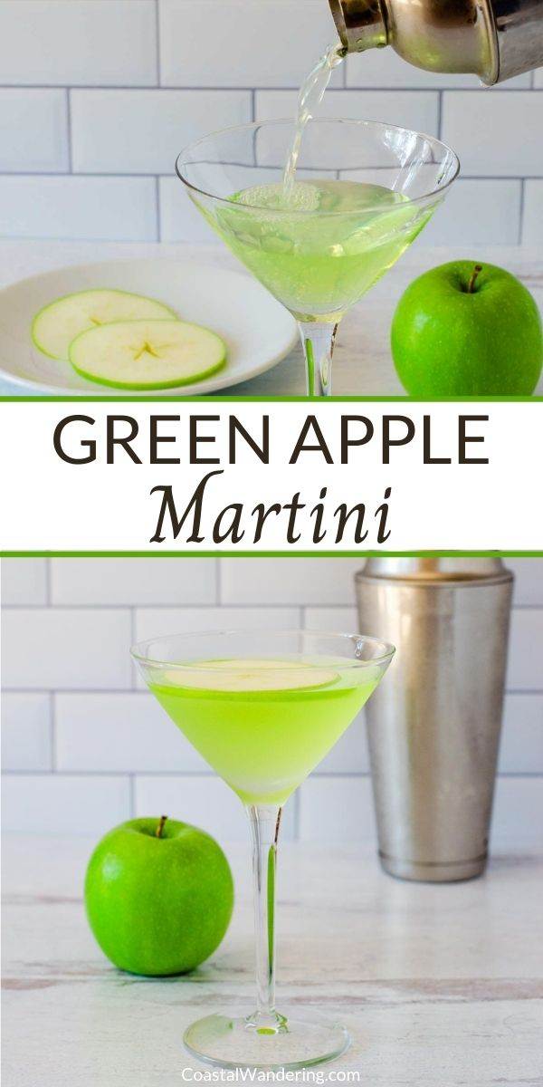 Green Apple Martini Recipe: How To Make a Sour Appletini Cocktail ...