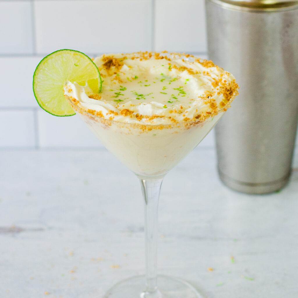 Key lime pie martini