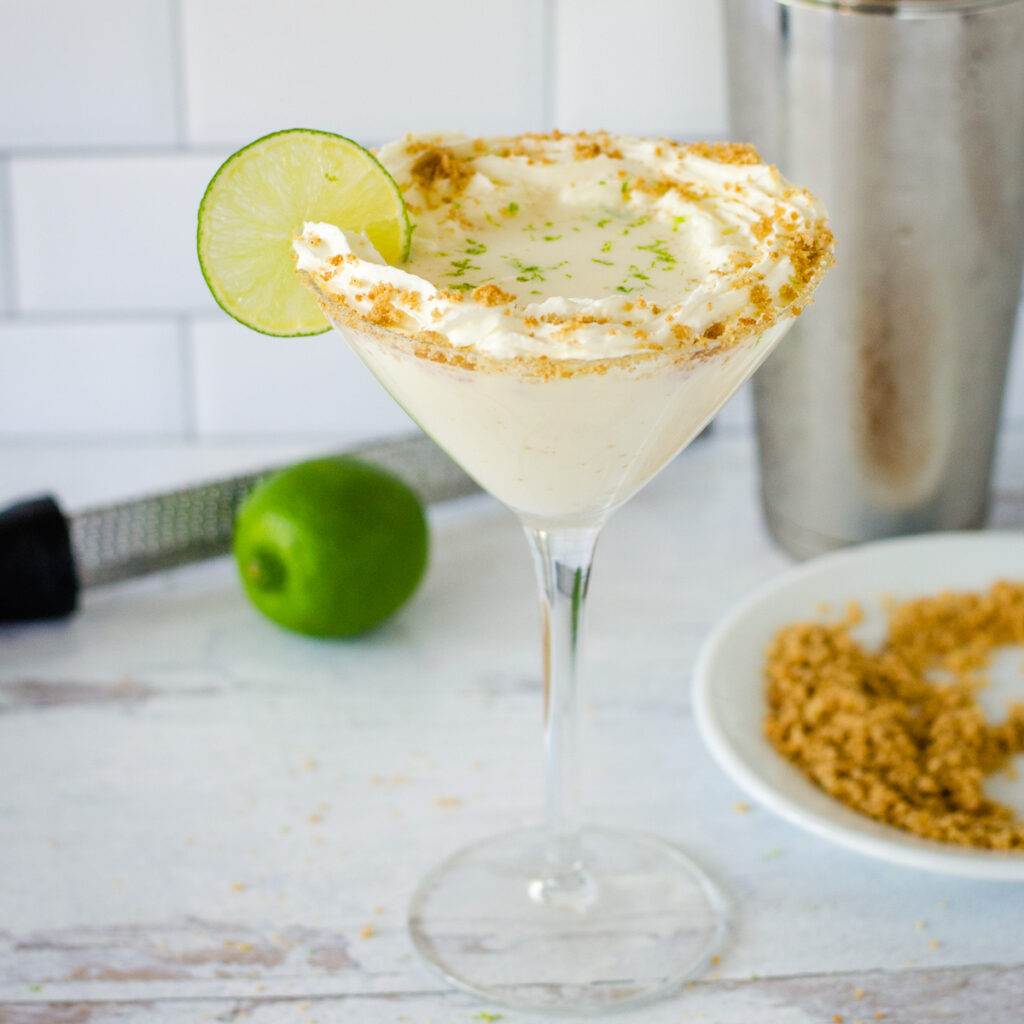 Key lime pie martini