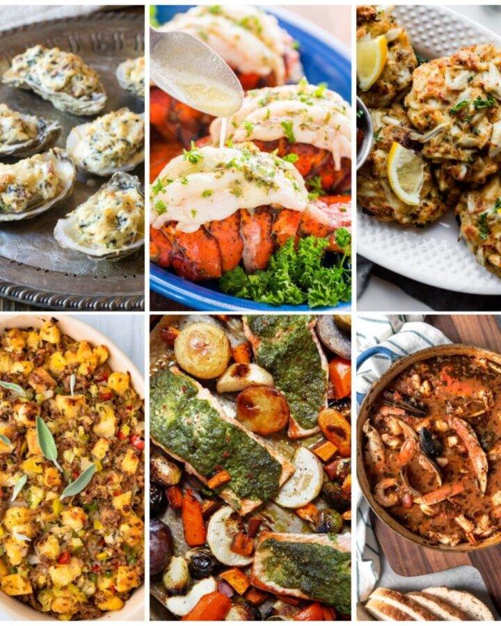 Thanksgiving recipes with crab, salmon, oysters, shrimp