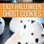 Easy Halloween ghost cookies