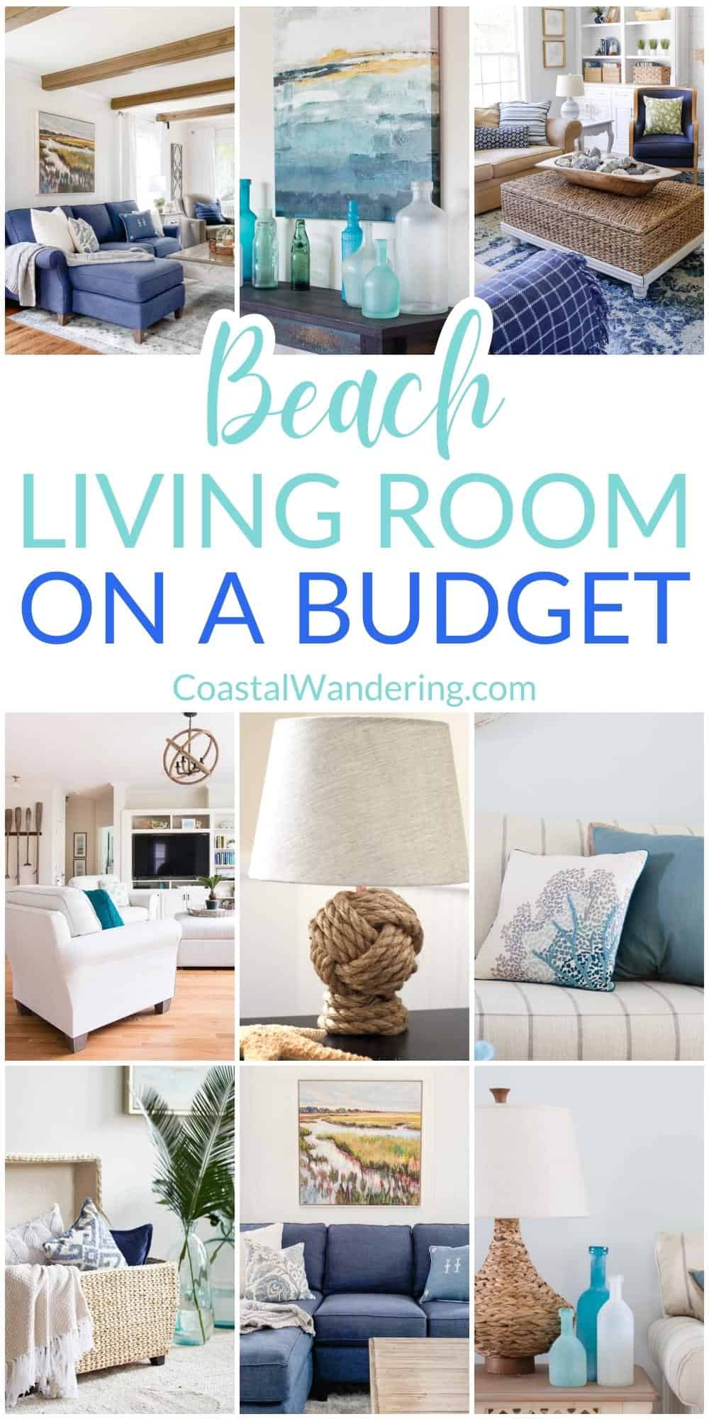 How to Create A Beach Themed Living Room On A Budget Coastal Wandering