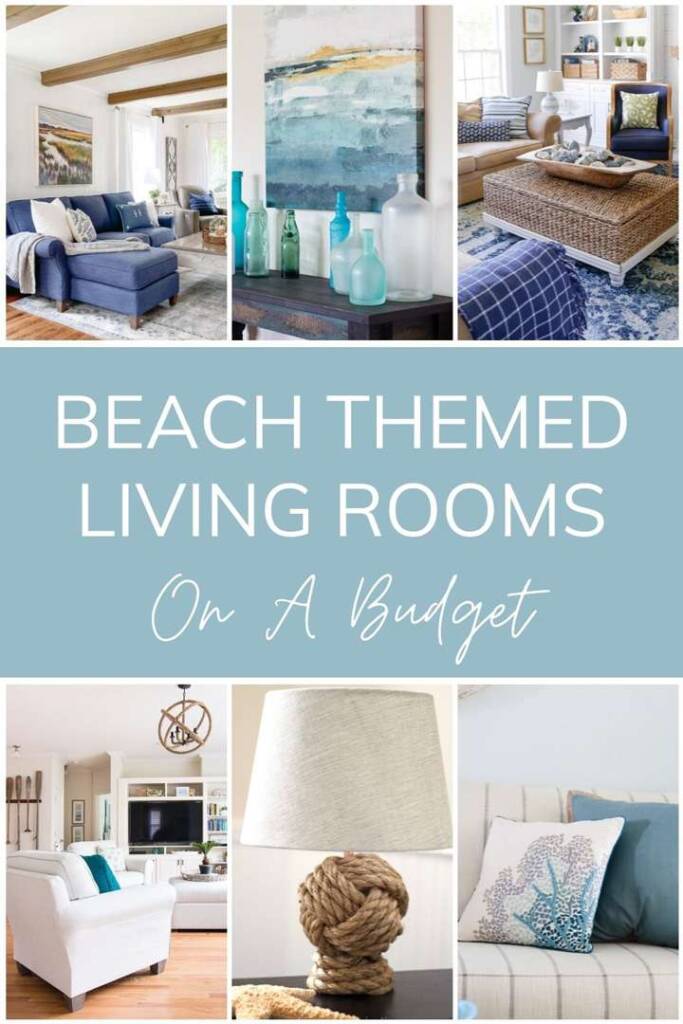 How to Create A Beach Themed Living Room On A Budget - Coastal Wandering