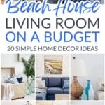 Beach house living room on a budget - 20 simple home decor ideas