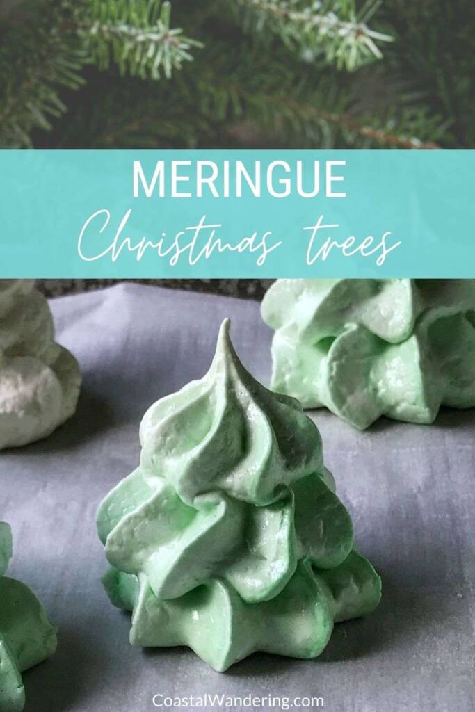 Meringue Christmas trees