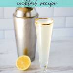 French 76 champagne cocktail recipe