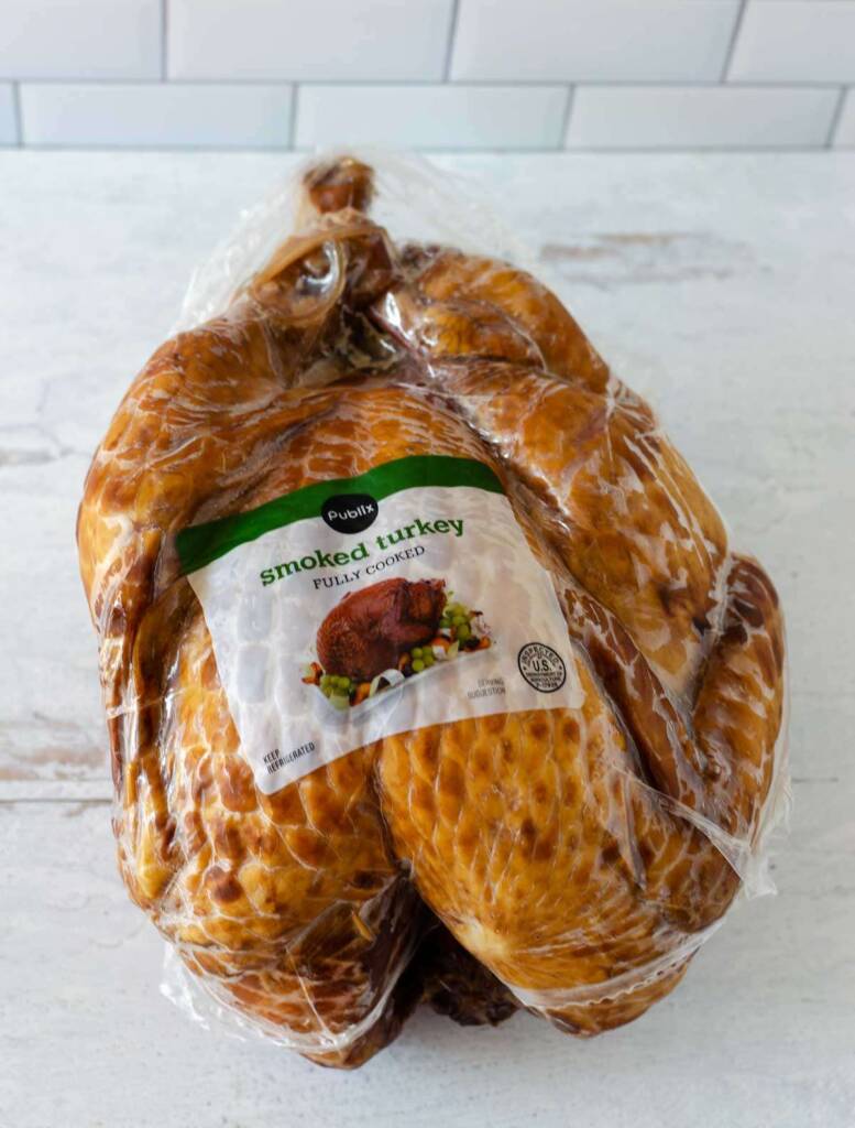 Smoked turkey in package