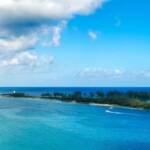 Nassau harbour and lighthouse Bahamas