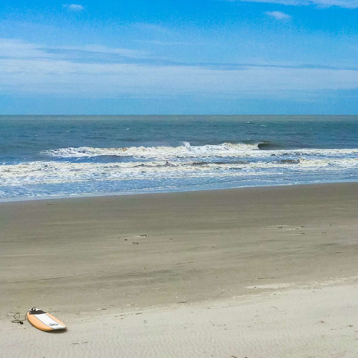 Surfboard on Folly Beach