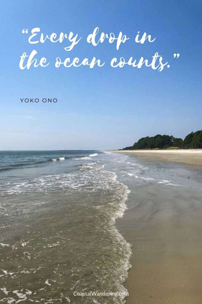 Every drop in the ocean counts.