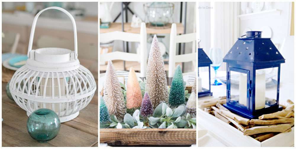 Beach table centerpieces