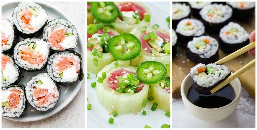Homeade sushi rolls