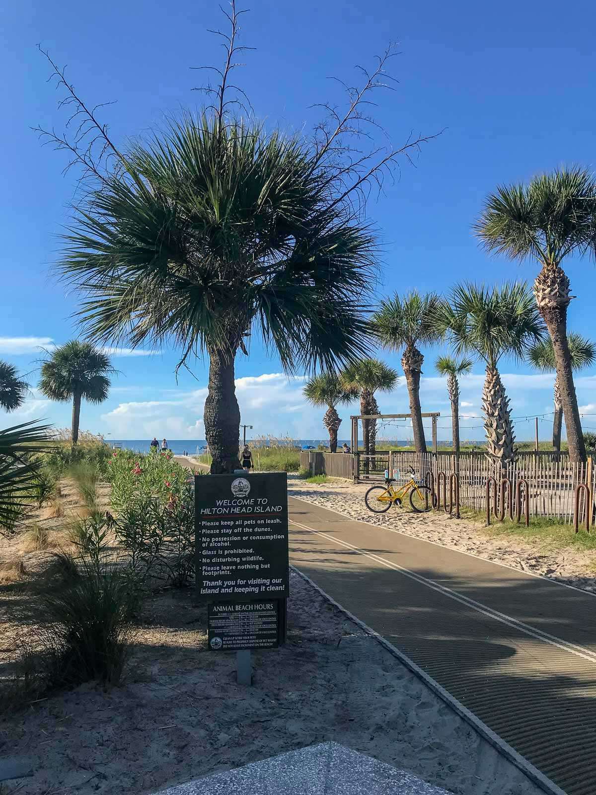 Entrance to beach