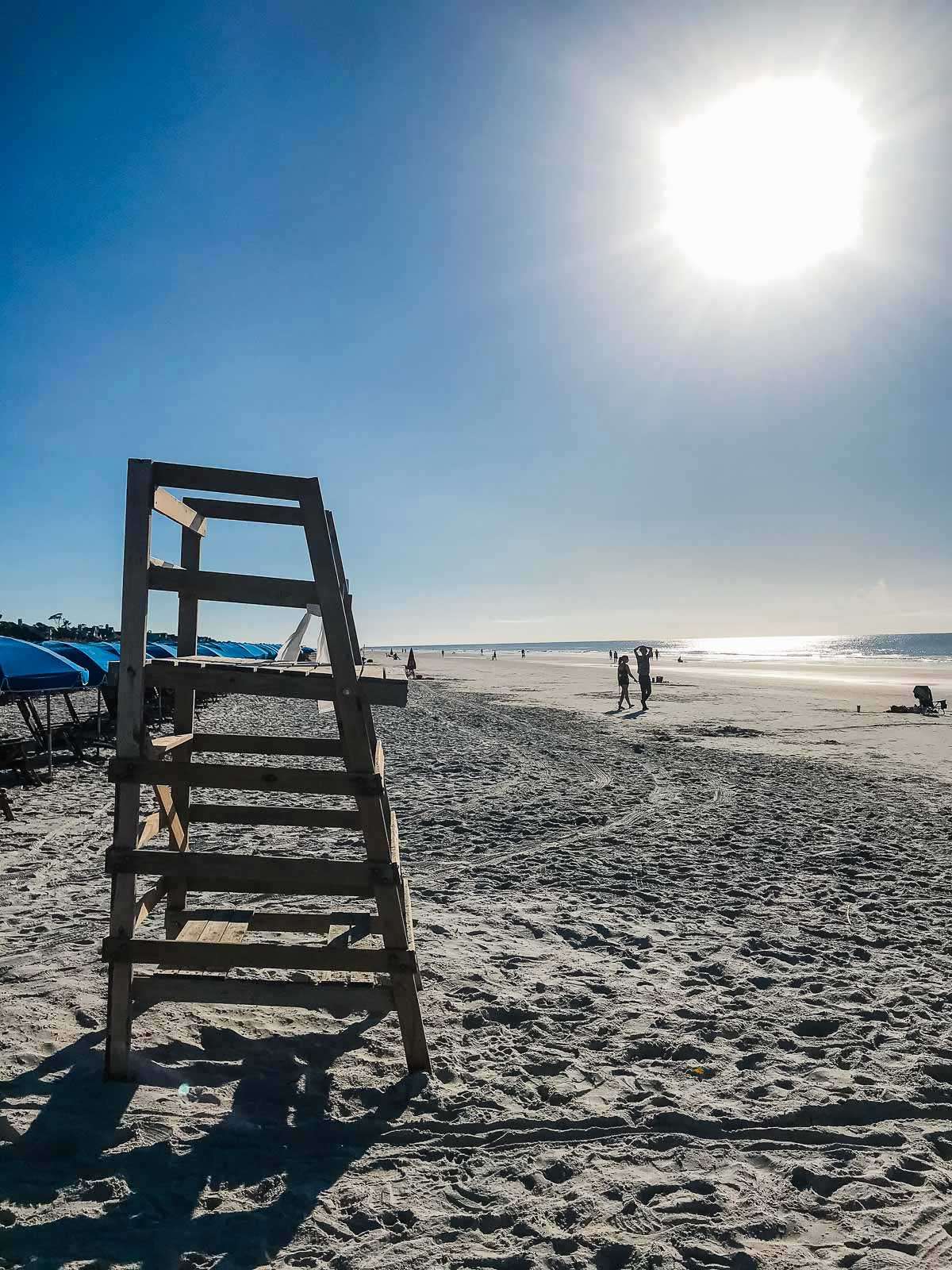 Coligny Beach lifeguard chair