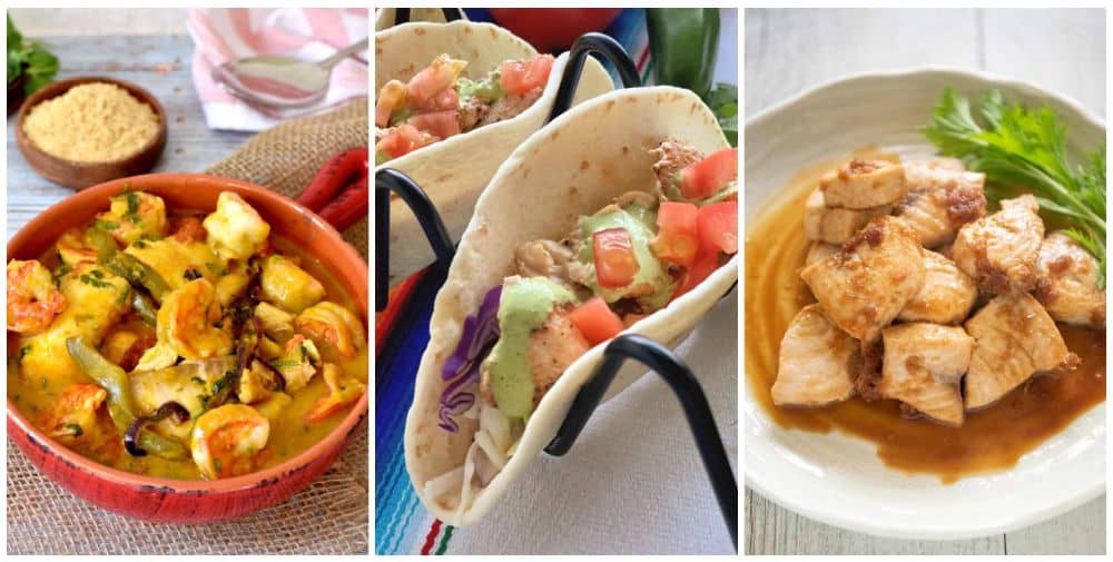 Fish curry and tacos