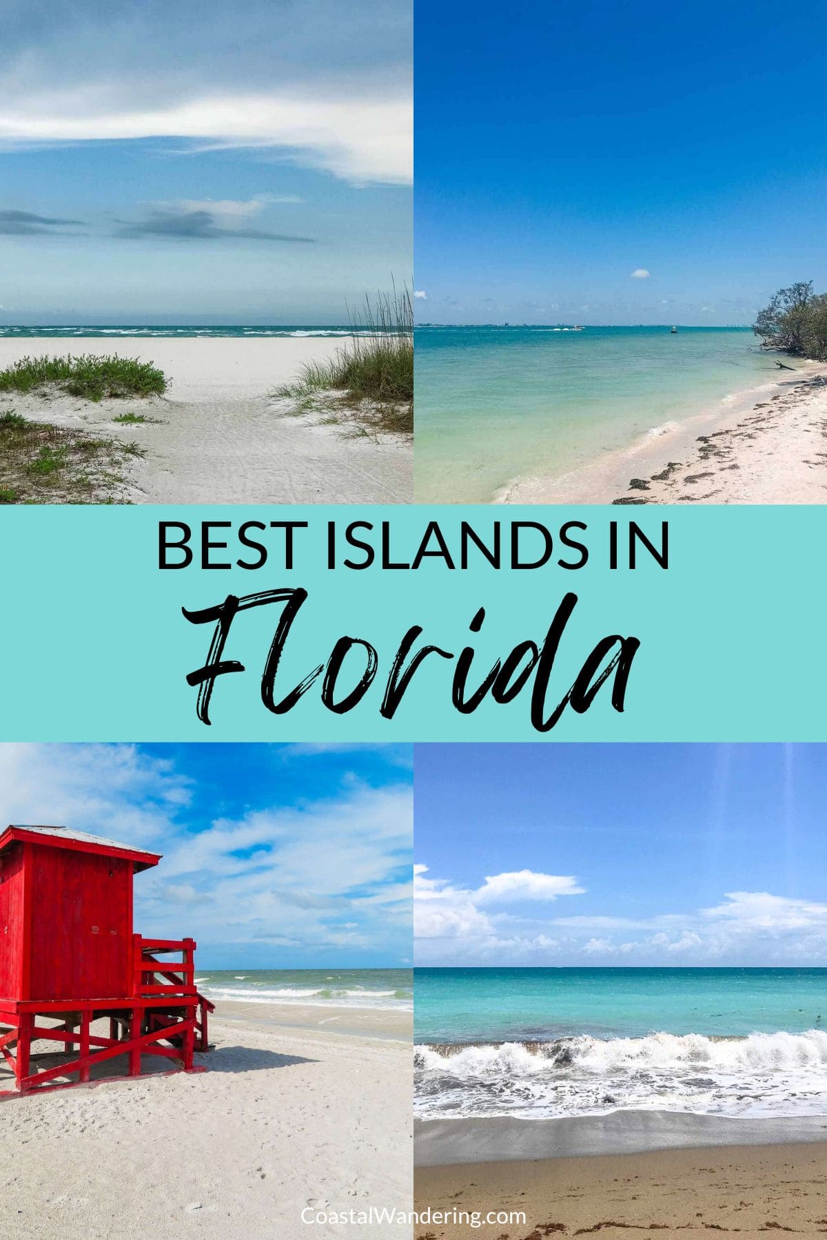Best islands in Florida beach views including Marco Island, Sanibel, Sand Key and Hutchinson Island.