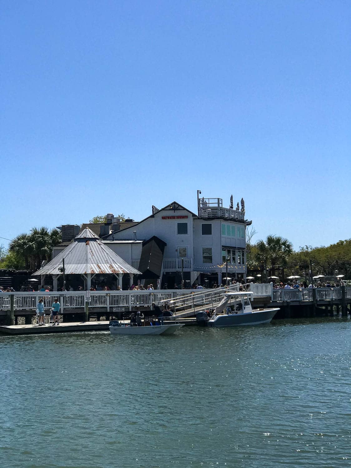 Saltwater Cowboys outside deck