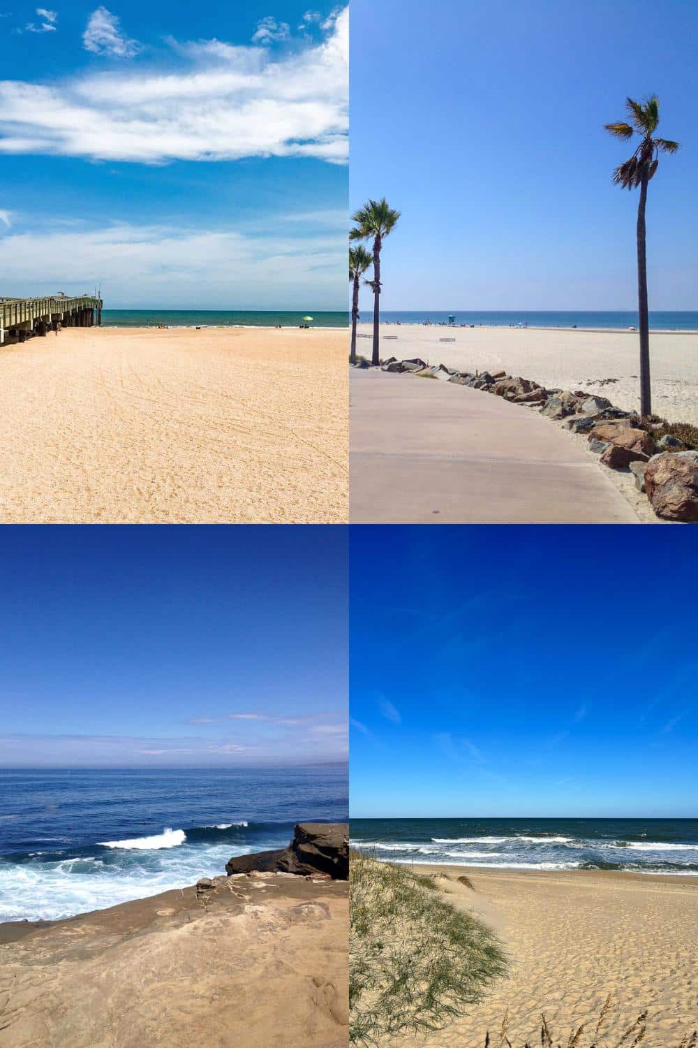 Beaches in the US: St. Augustine, Coronado, California, Outer Banks