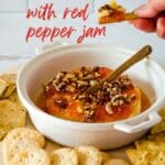 Easy baked brie with red pepper jam