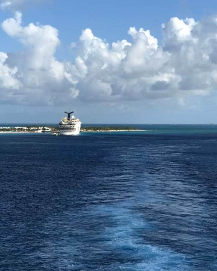 Cruise ship in Caribbean