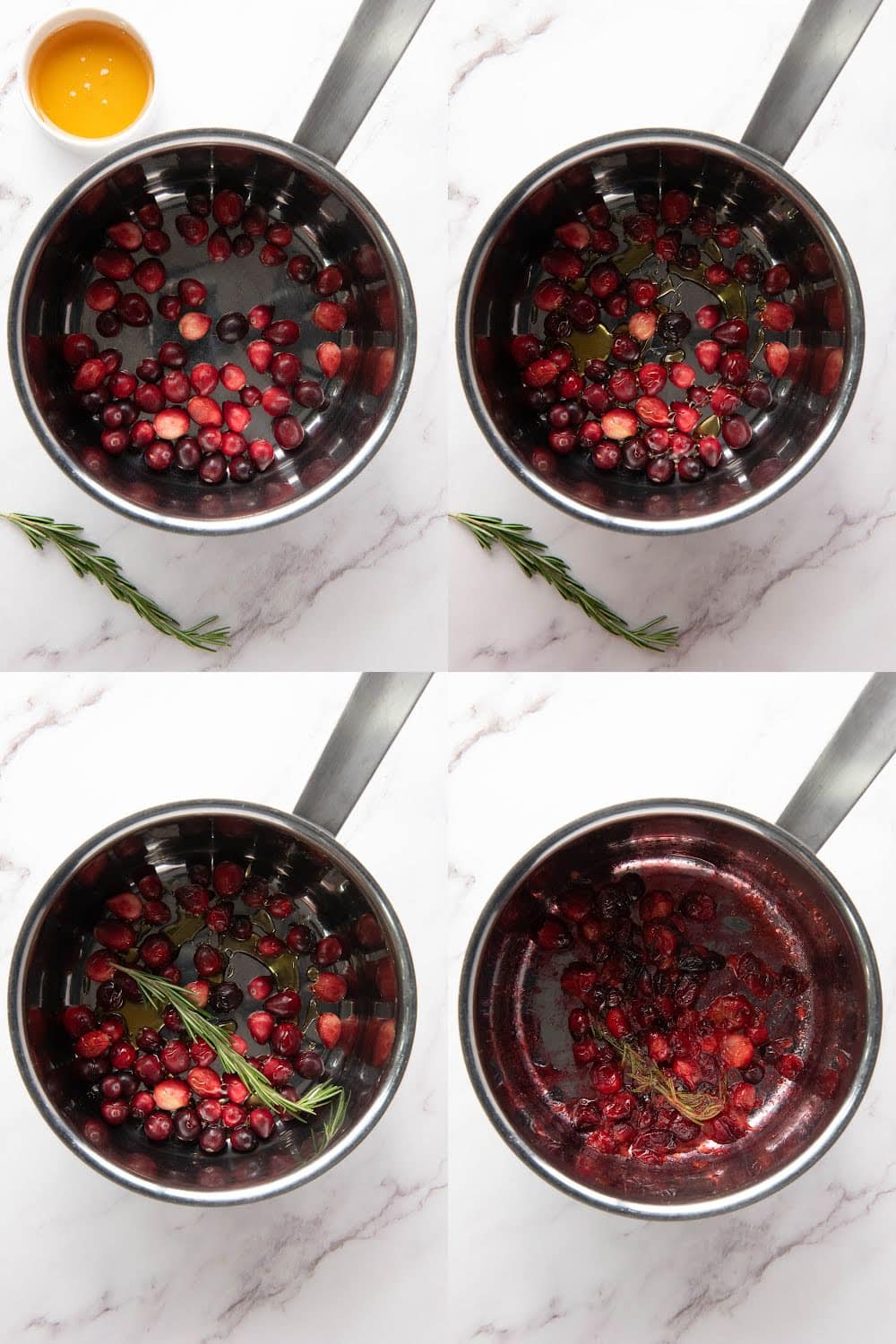 Cooking cranberries step-by-step photos.