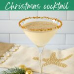 Eggnog martini recipe Christmas cocktail